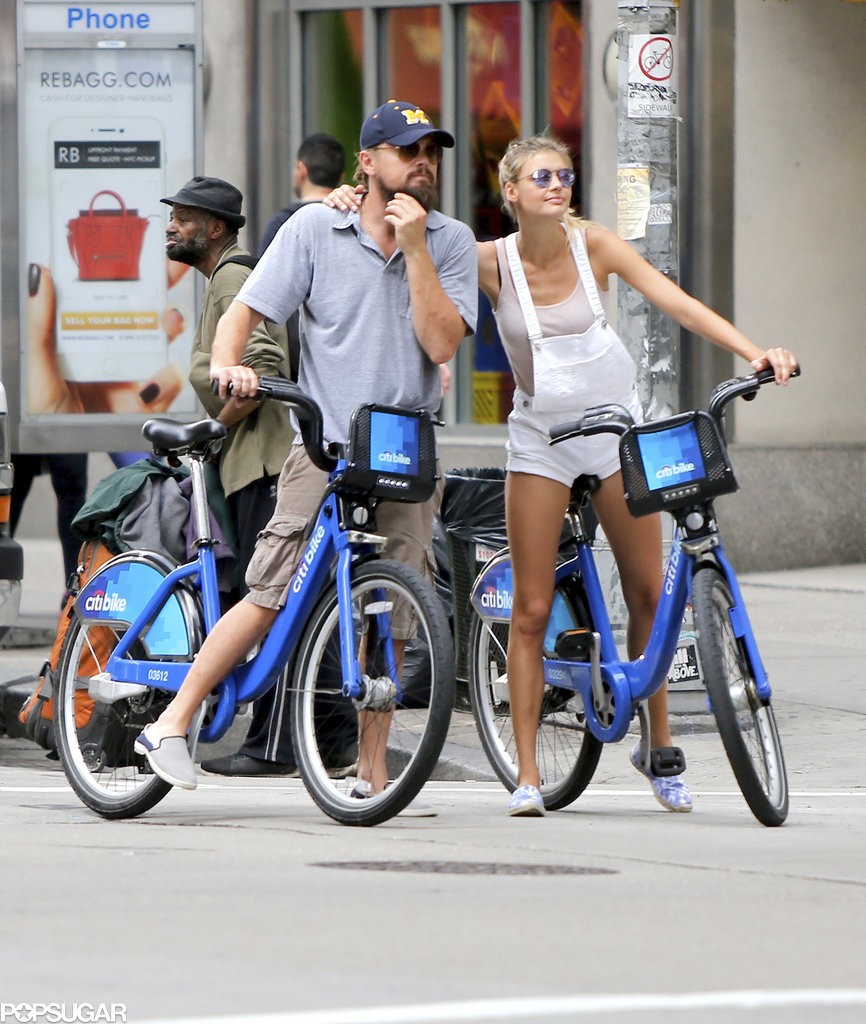 Leonardo-DiCaprio-Kelly-Rohrbach-Riding-Bikes-PDA-2