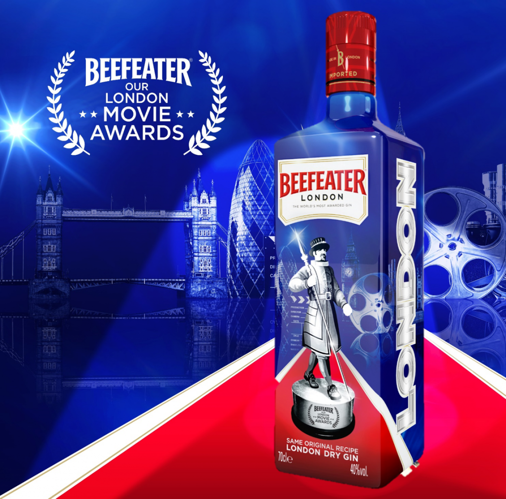 Beefeater Our London Movie Awards limited edition bottle