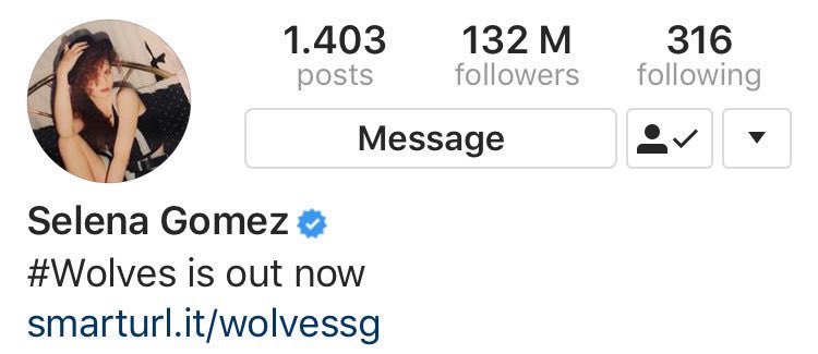Selena Gomez στο Instagram