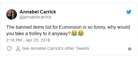 πράγματα που δεν μπορεί να πάρεις μαζί σου στη Eurovision