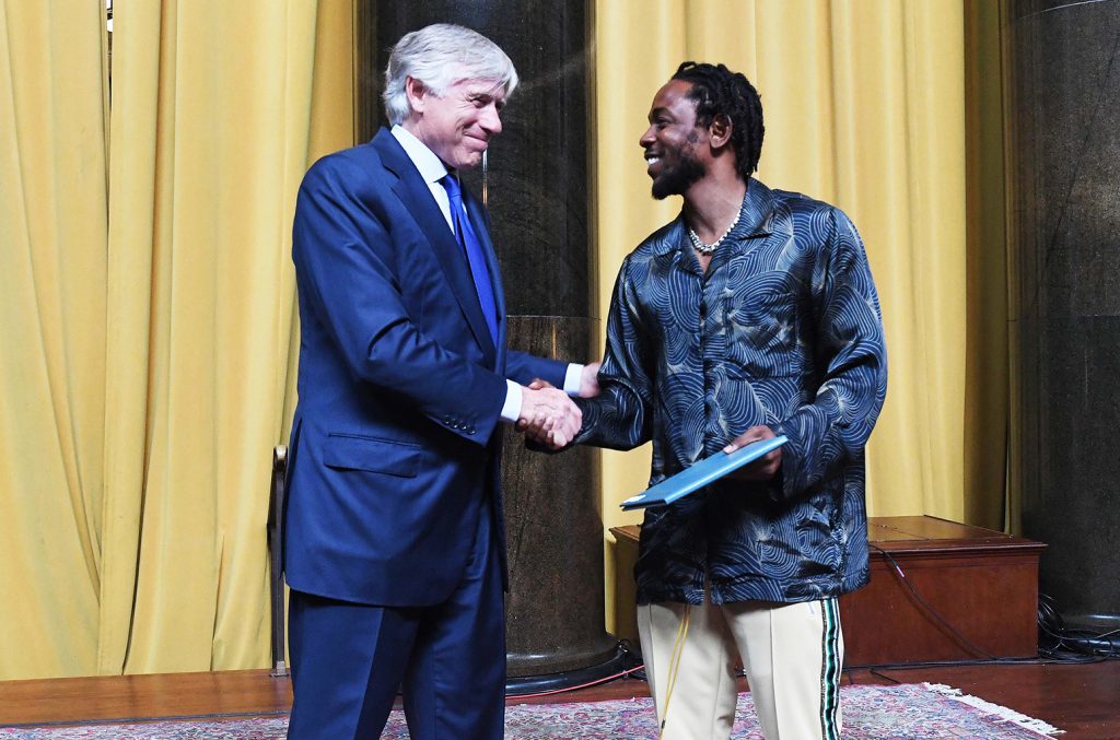 απονομή βραβείου Pulitzer του Kendrick Lamar