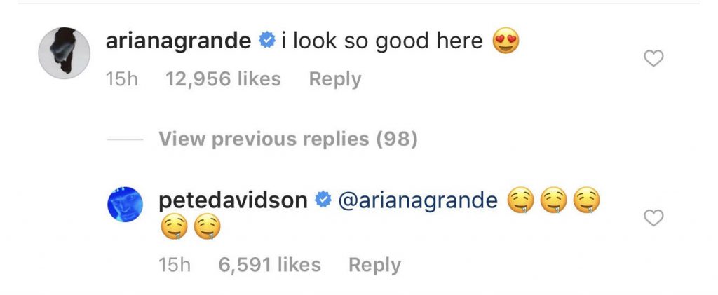Ariana Grande και Pete Davidson στο Instagram