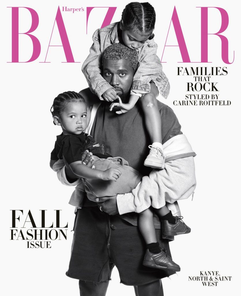 Harpers Bazaar με τον Kanye West