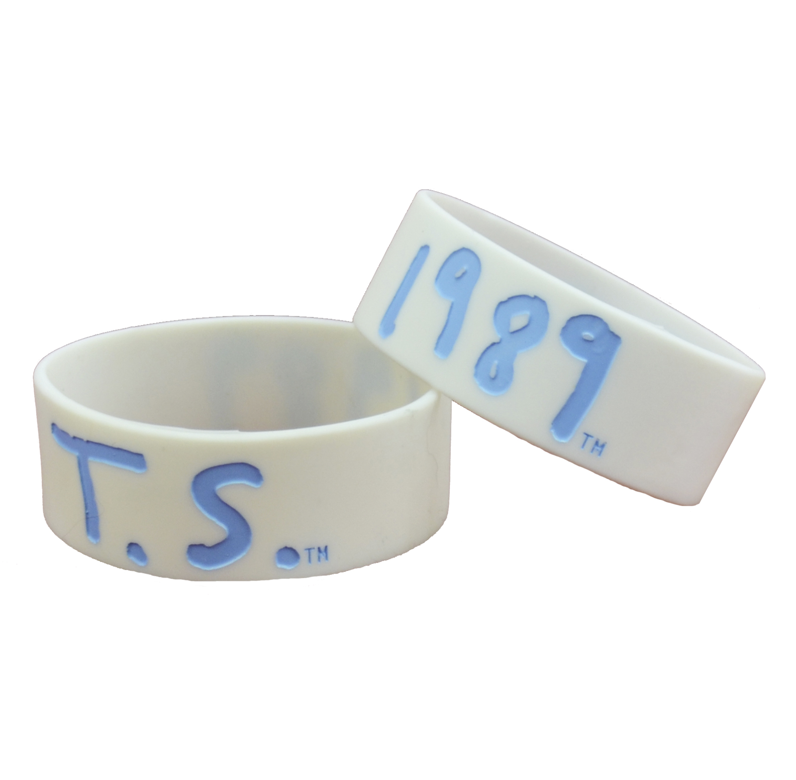 1989 white rubber bracelet