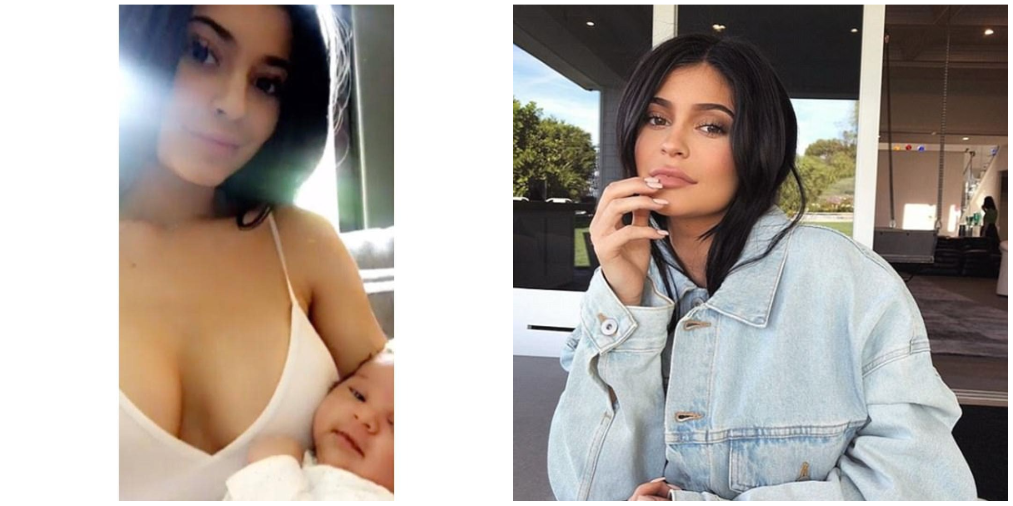 Kylie Jenner με ένα νεογέννητο μωρό